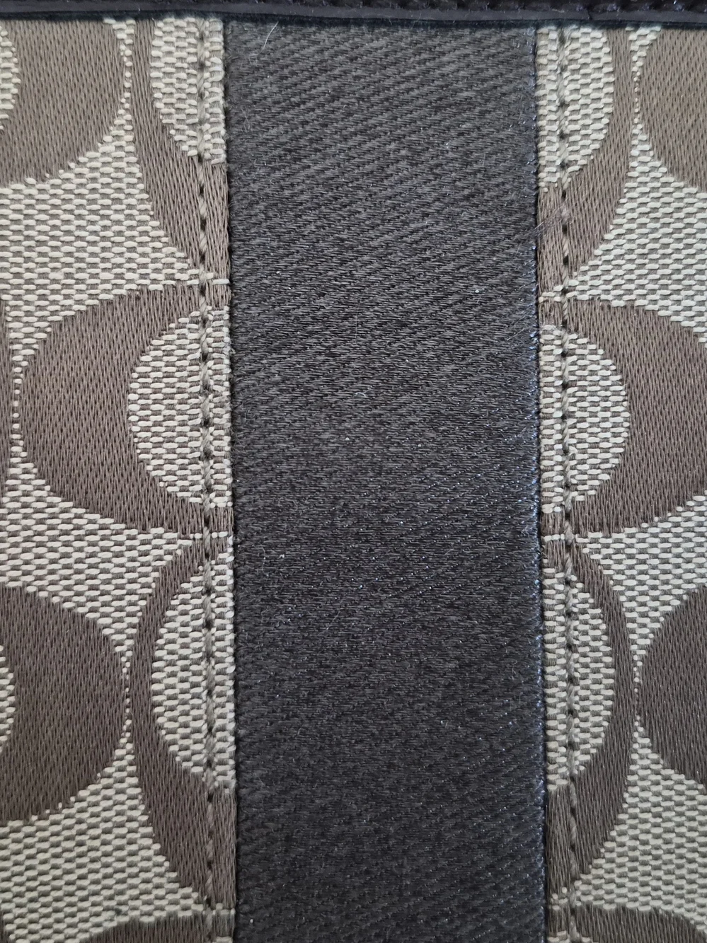 Coach Women's Signature Canvas Wristlet in Brown